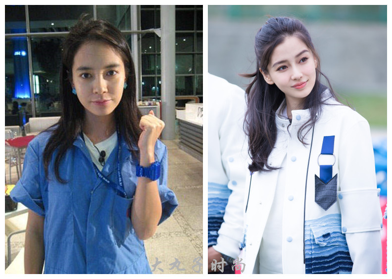 宋智孝穿仙裙撞衫angelababy,相差8岁差距咋这么大?