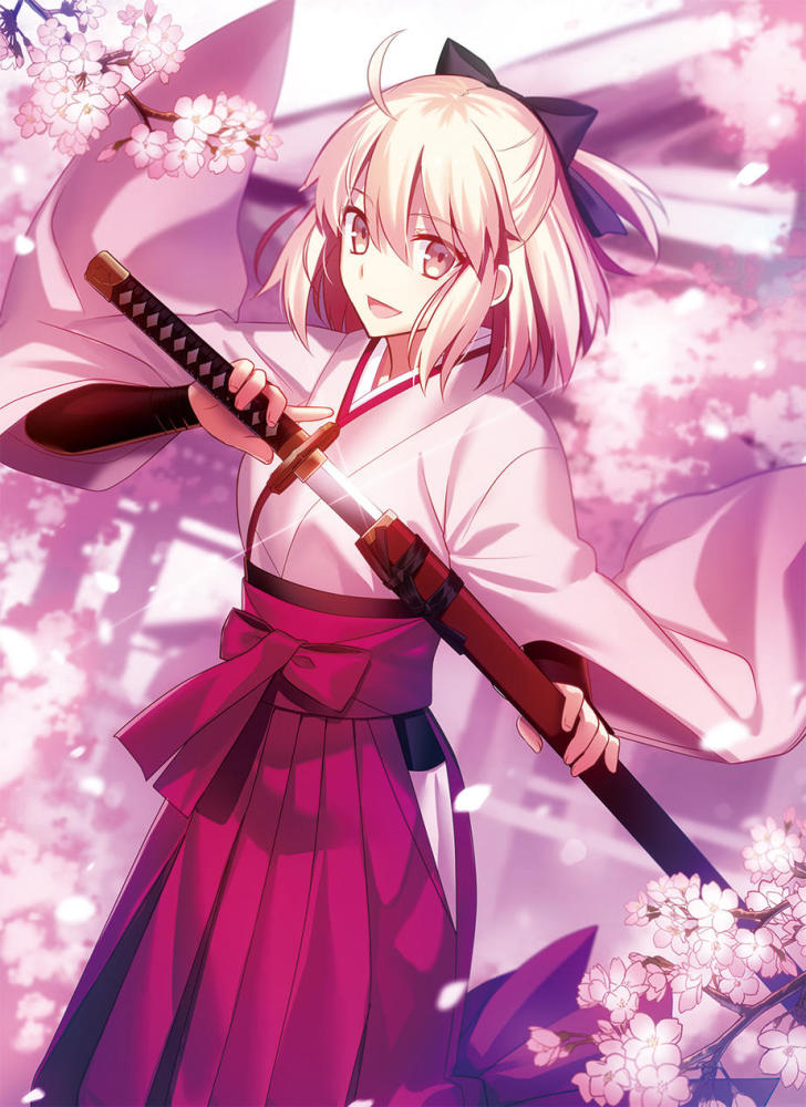 动漫二次元——高清美图壁纸:和风武士少女,粉嫩甜美超迷人!
