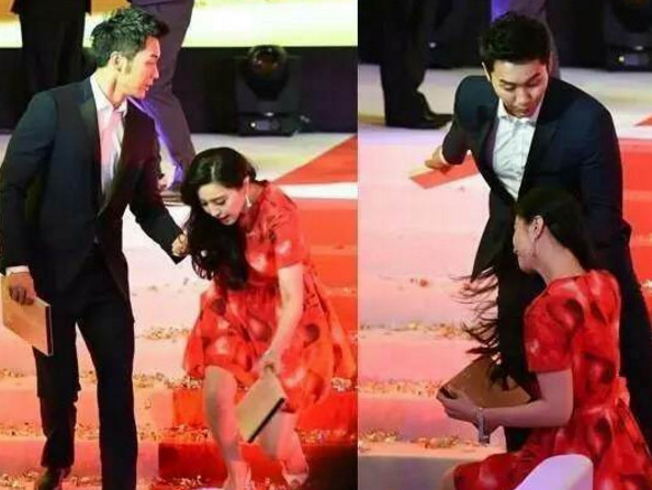 舞台上女明星们的摔倒瞬间，柳岩最抢眼，杨幂让人心疼！ - 2
