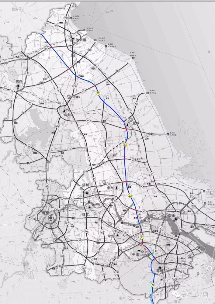 江苏省高速公路网规划图新鲜出炉,竟然对姜堰有多个利好