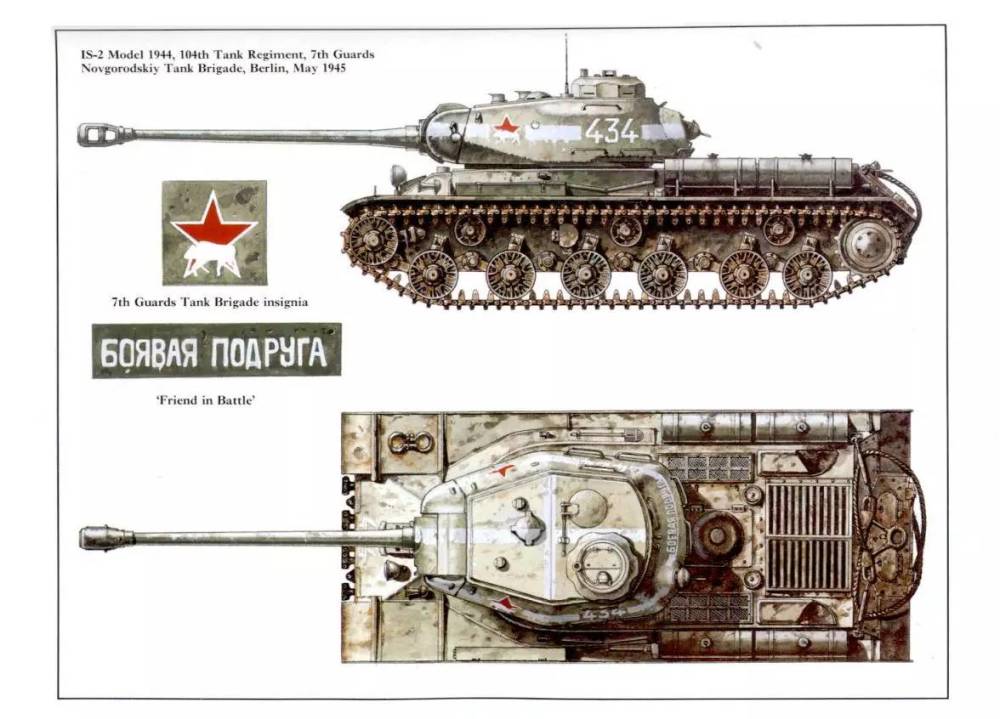 js-2重型坦克,苏军二战后期广泛使用的重型坦克,装有122毫米火炮,装甲