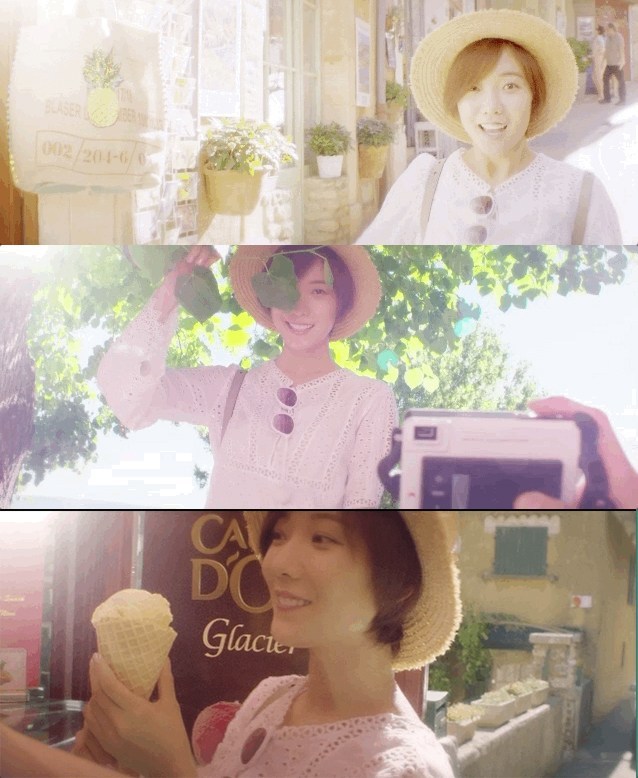 男朋友视角下的王珞丹清新自然,迪丽热巴海边