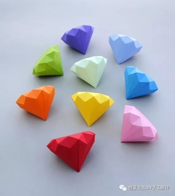 有趣的立体几何折纸,成品也太漂亮了吧!
