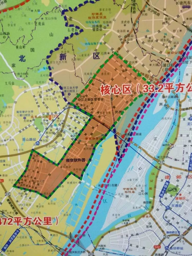 江北新区最新行政区划图来了!