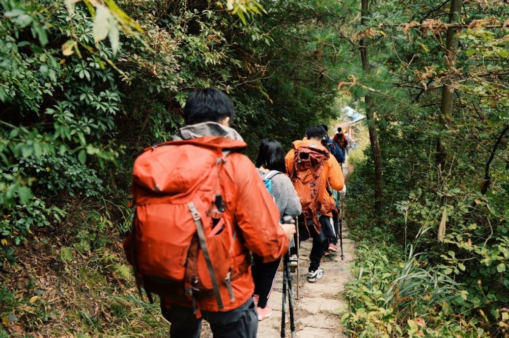 再坚持!奋斗的天橙微杭古道80公里山地徒步!