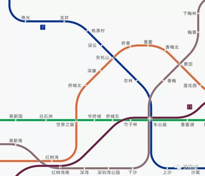 深圳地铁2022年规划线路图