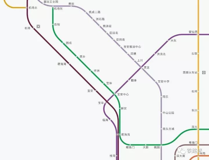 深圳地铁2022年规划线路图