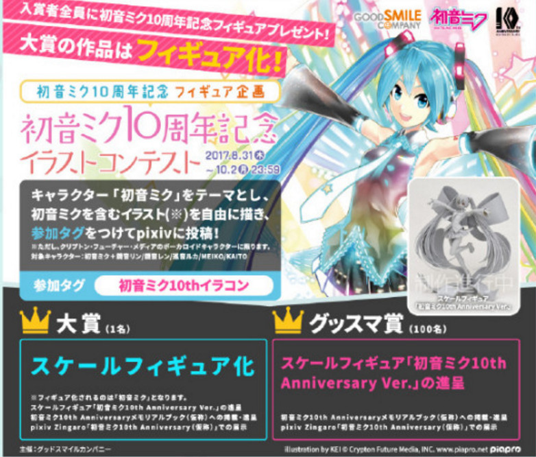 超美！初音十周年插画比赛获奖作品公开