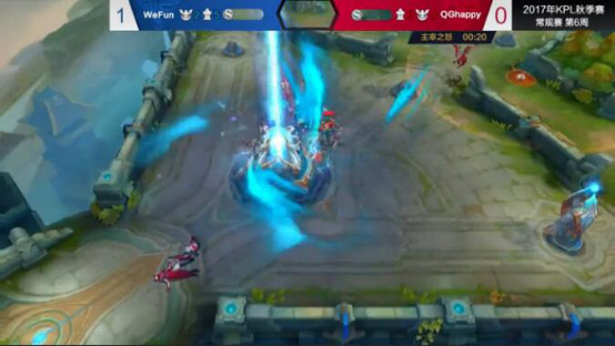KPL战报:QGhappy五虎战将势不可当!让一追二