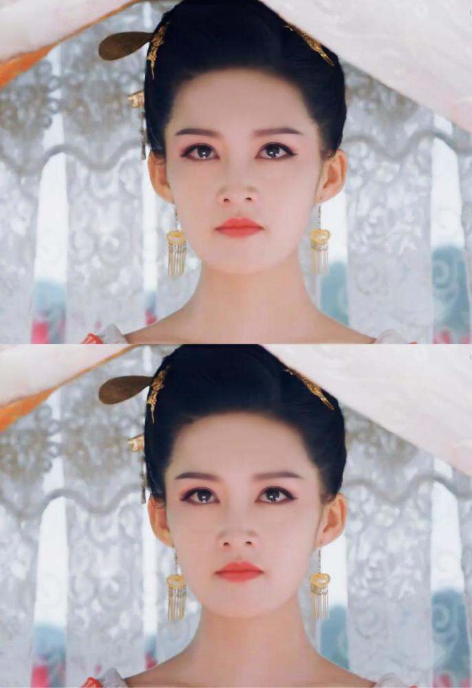 女神迪丽热巴五官太硬朗?同一个造型彻底输给