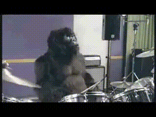 搞笑gif:一看妹纸就是经常去夜店泡的人