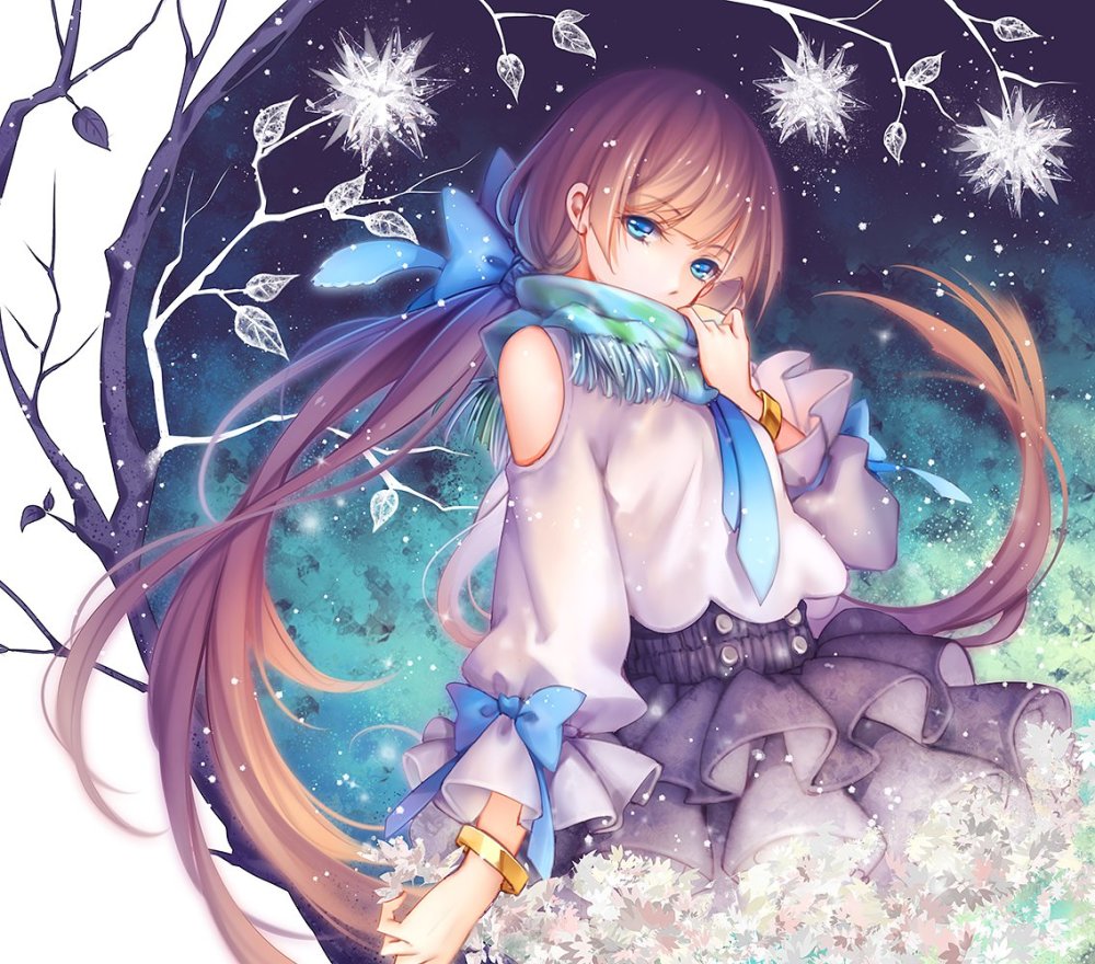 国人画师tid相当华丽唯美的人物插画作品!画面如梦如幻相当棒