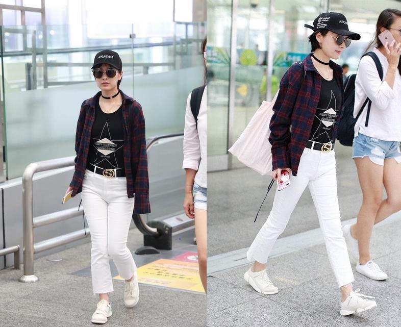 唐艺昕撞衫杨幂头上的耳朵亮了,张蓝心和杨幂