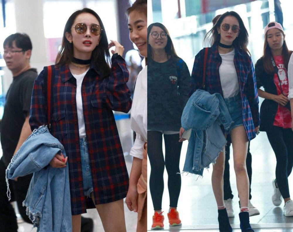 唐艺昕撞衫杨幂头上的耳朵亮了,张蓝心和杨幂