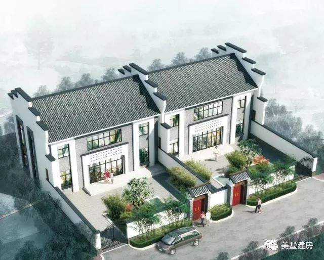 2套徽式风格自建别墅图纸设计,打造最美徽派农村自建房别墅!