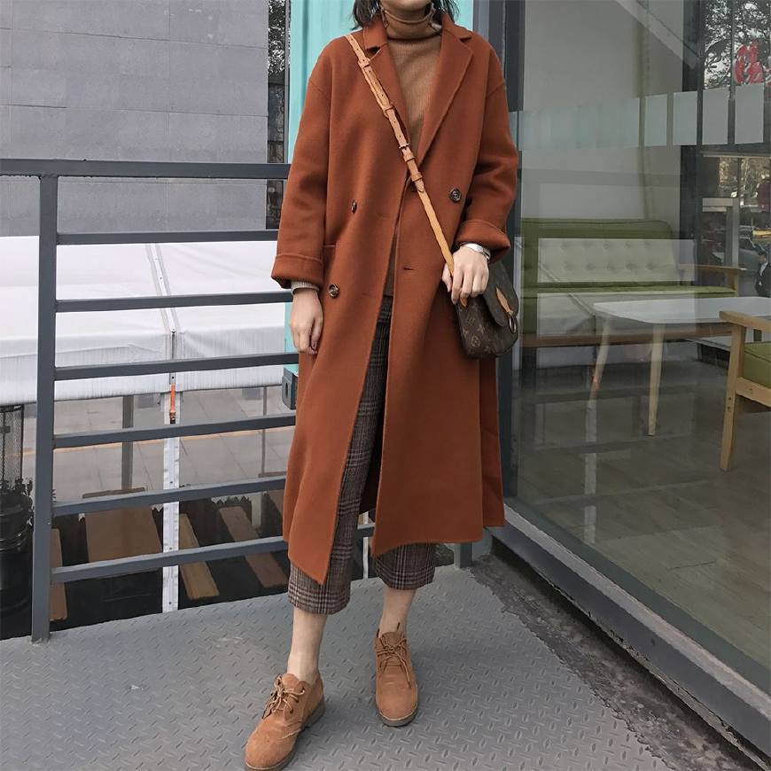 也许你的冬天与时尚只差一件焦糖色大衣,今年