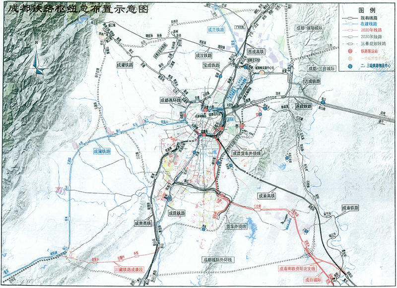 新建十陵站,成都至三台城际……成都这份铁路规划信息