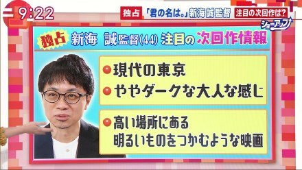 走成人路线？新海诚新作情报公开