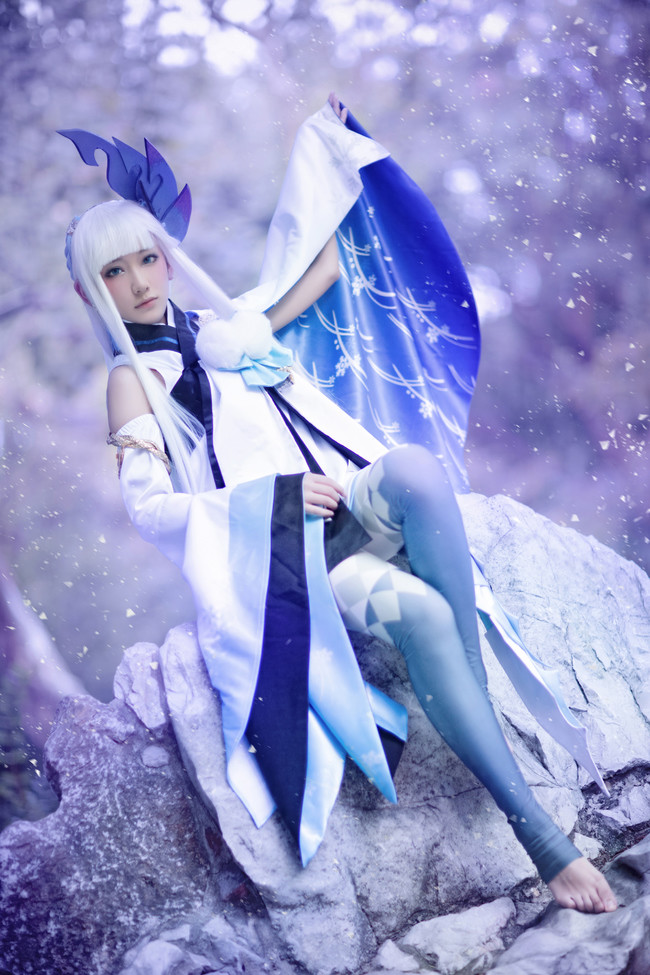 阴阳师cosplay:雪女,小姐姐超有气质的