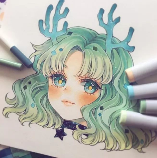 马克笔画的十二星座这么好看,我一定是买了假的马克笔