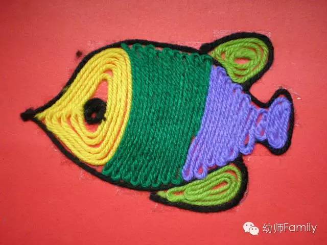 漂亮的手工毛线粘贴画,果断收藏啦!