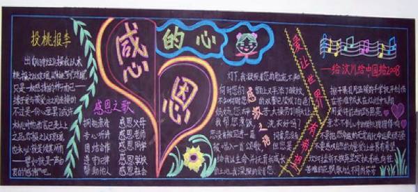 感恩节手抄报 黑板报大全来咯