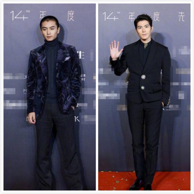 和其身高不相上的就是陈晓和陈学冬了,杨洋和风采不减当年的潘粤明则