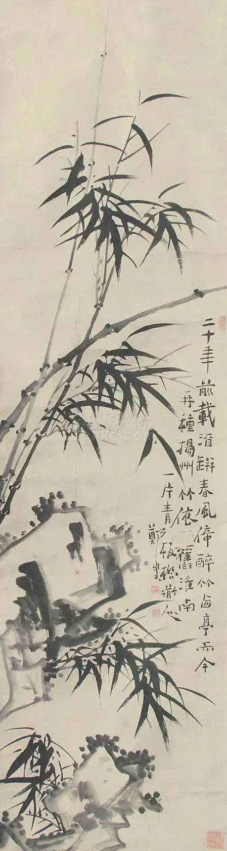 郑板桥,竹,竹子,题画,竹石,毕肖