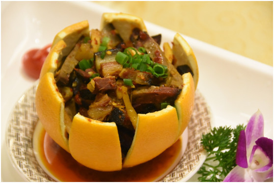 邵阳脐橙宴惊艳亮相 一个脐橙做出十道菜