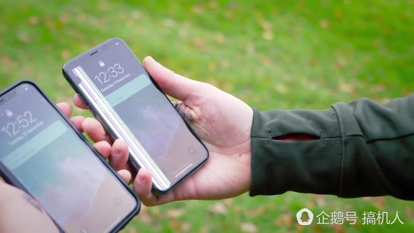 iPhone X带不带壳的区别:千米高空跌落测试对