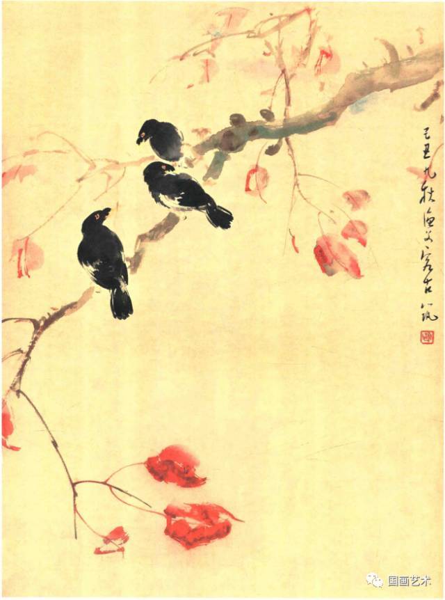 花鸟画构图的几种方法