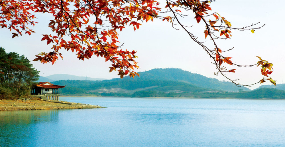 山重水复,松涛竞逐,诗情画意.