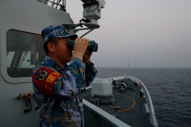 中国海军运城舰完成印度洋海军论坛多边海上演