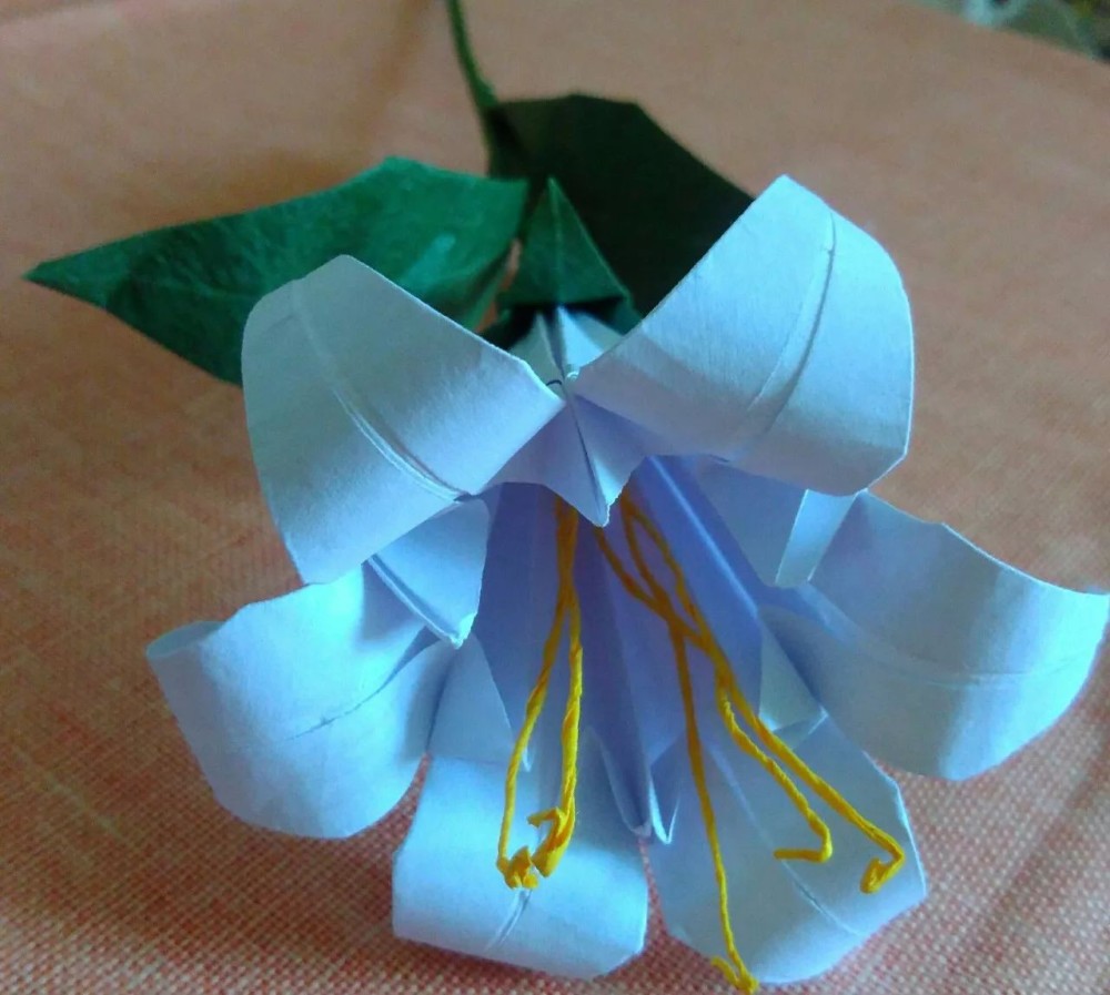 手工折纸花茎法图解法,简单又实用!