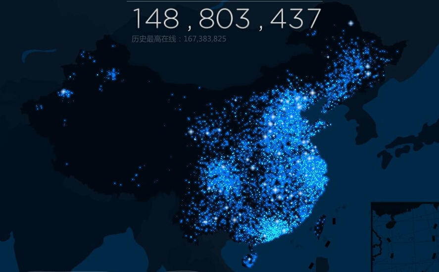卫星地图上的互联网:贫穷地联网设备少