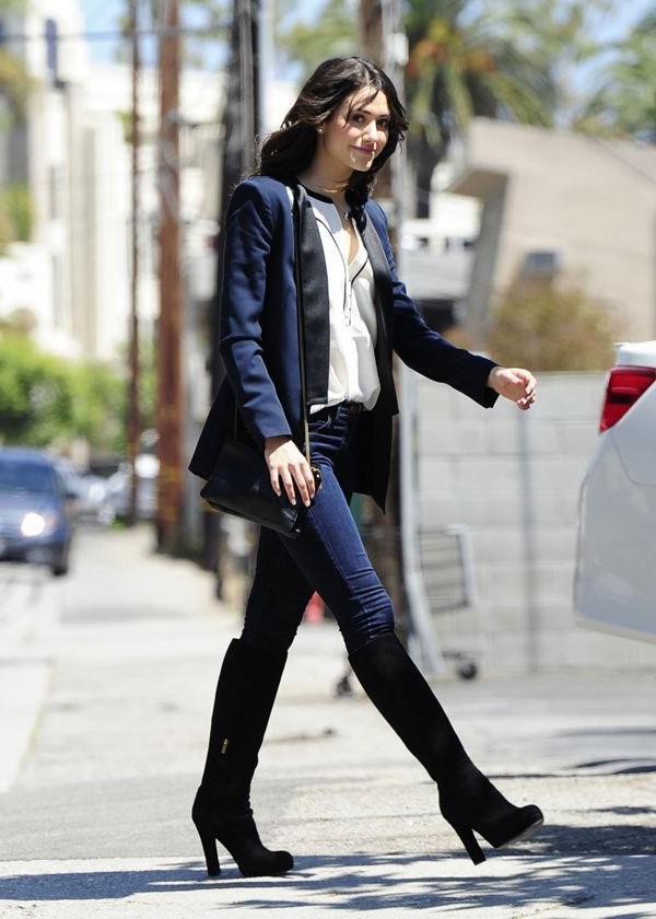 牛仔裤和靴子应该怎么搭配才更好看?