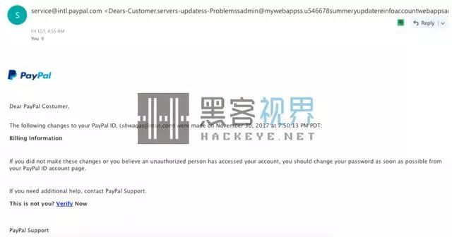 PayPal用户需谨慎:旨垂钓论坛在捕获隐私的网络垂钓活动正在兴起