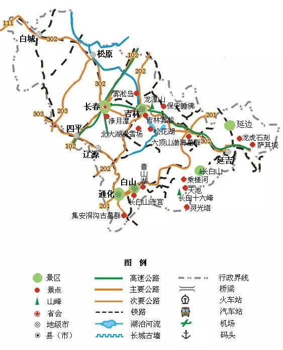 中国各省旅游简图2017 全国著名景点分布图