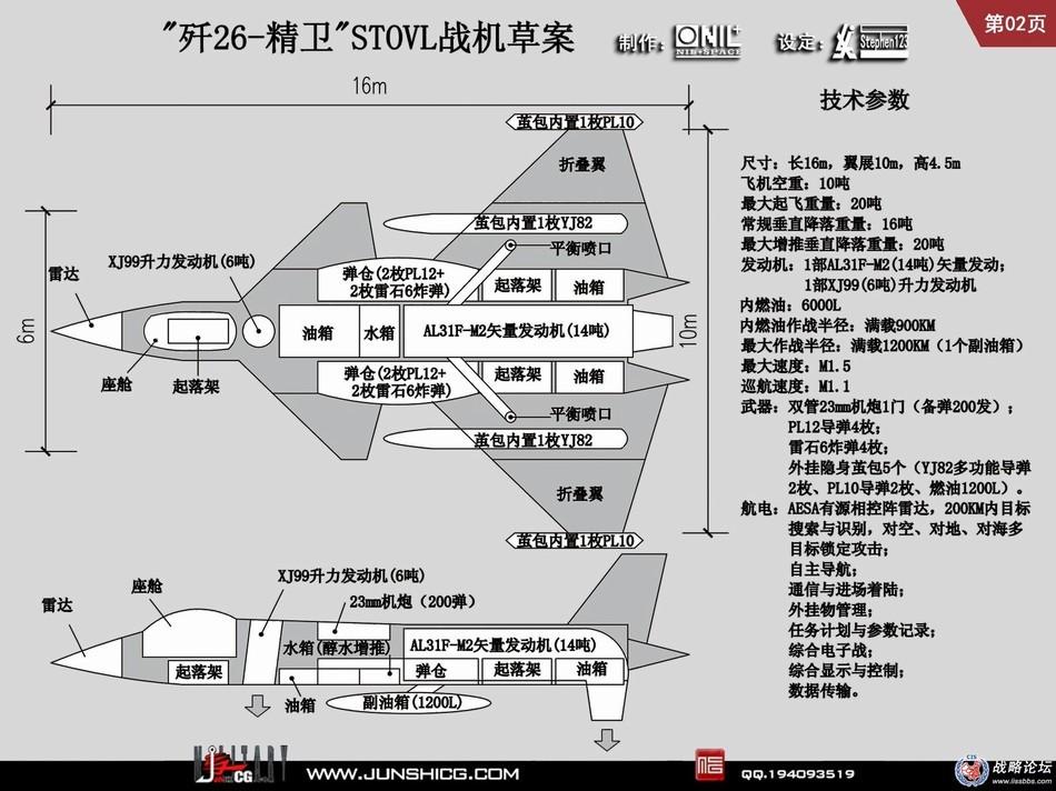 网友热心设计歼26垂直起降战机