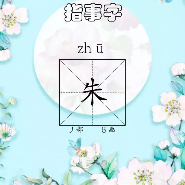 作文领航——每日一字《朱》·指事字