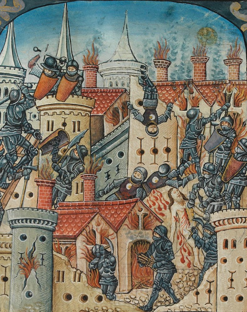 中世纪手抄本上的耶路撒冷围攻战