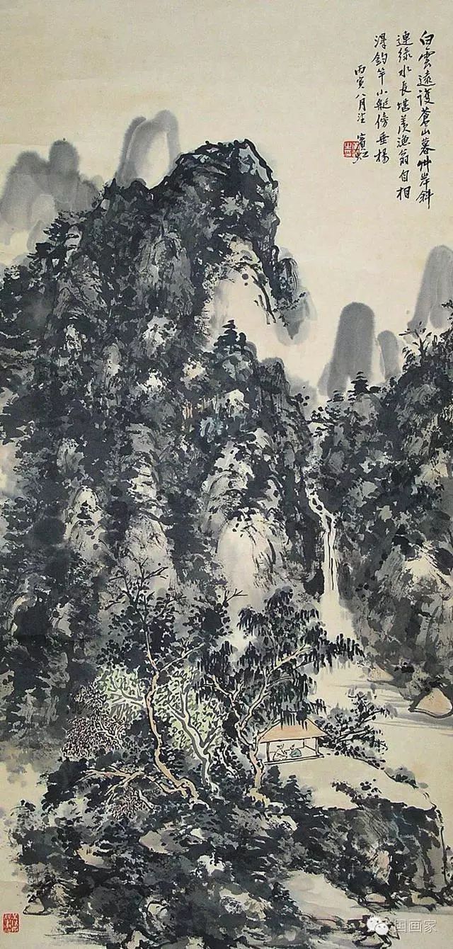 "北齐南黄"国画大师黄宾虹山水画作品欣赏!