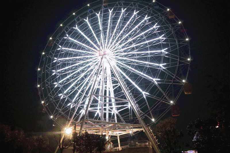 蔡甸在线给大家发福利了 只要1块钱 就可以坐梦幻的摩搪轮啦!