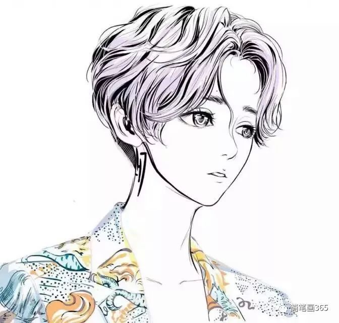 简笔画 鹿晗 简笔画大全