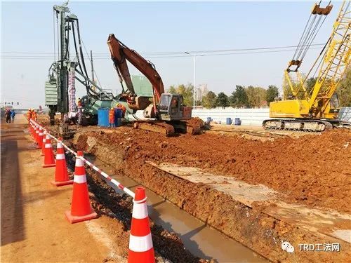 九江综合管廊TRD工法首段成墙