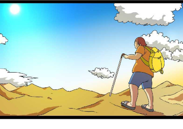 内涵漫画:沙漠求生,不服不行