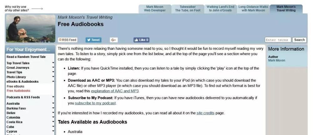 10个免费英语有声书audiobook下载网址,够你听