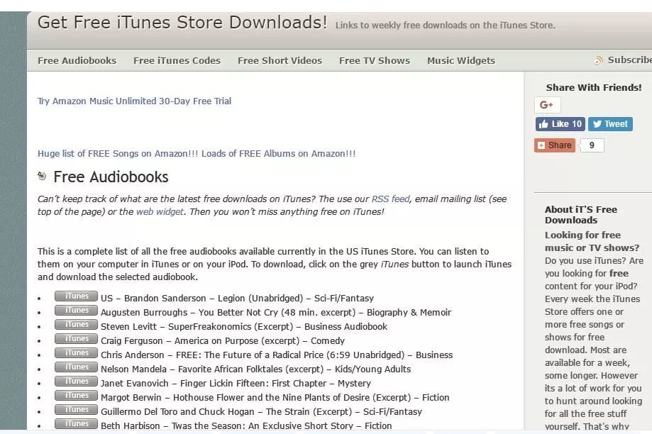 10个免费英语有声书audiobook下载网址,够你听