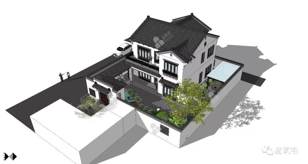 作品 两层中式别院