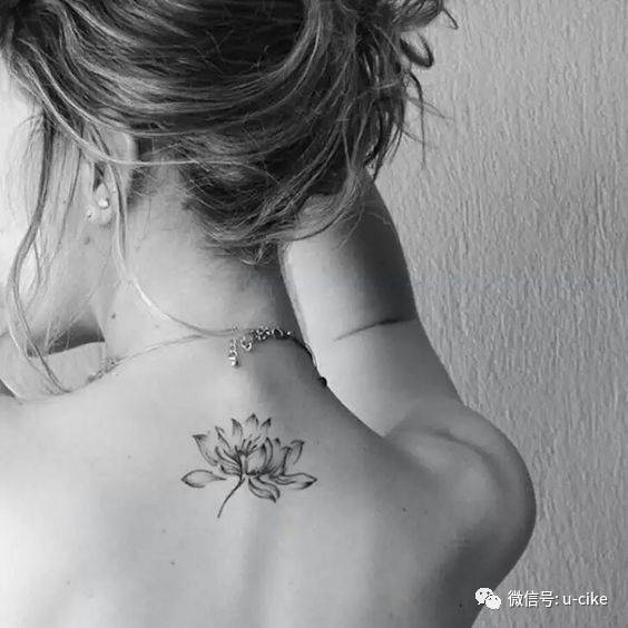 纹身图案--女士后脖颈纹身